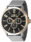 Invicta Specialty 47596 Herren Uhr - Wasserdicht - Analog - Quarzuhrwerk - Edelstahl mit schwarzen zifferblat - 44mm