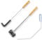 3Pcs Fryer Cleaner Tools Including Fryer Cleaner Brush Deeping Fryer Rod Long Handle Deeping Fryer Basket Cleaner Brush
