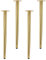 Lot de 4 pieds de meubles en métal vertical/inclinable, hauteur de 10,2 cm à 71,1 cm, capacité de charge de 648,6 kg, doré, 65 cm, idéal pour canapé, bureau, table basse, table de nuit et armoires