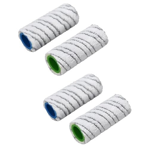 YJMYLTO 4 Stück Steinwalze Ersatz 150 x 60 mm Hartbodenreiniger kompatibel mit Karcher FC 7 Premium Kehrstaubsauger-Teilen