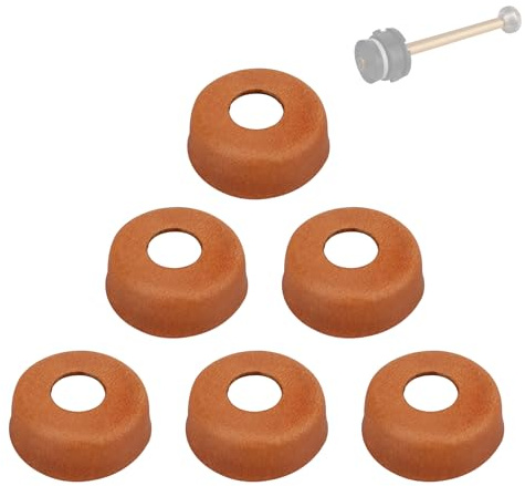 LVACODV Lantern Accessories - 6 Pcs Leather Pump Cups for Coleman Gas Lantern 220 200 242 425 413 236 237 Models (216-5091) - Compatible with Coleman Gas Lanterns and Stove