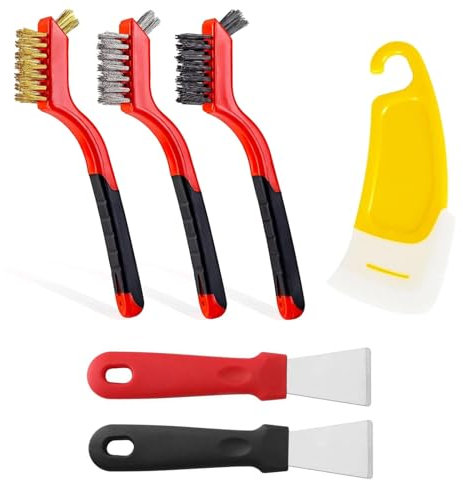 Lot de 6 nettoyeurs de four, racloirs de four, nettoyeurs de plaques de cuisson, kit de nettoyage de four, pour le nettoyage de cuisines, micro-ondes, fours et cuisinières