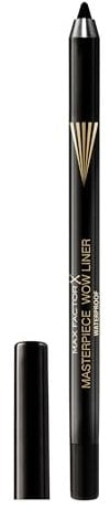 Max Factor Masterpiece Wow Liner, wasserfester, veganer Eyeliner mit 24 Stunden Halt und hochkonzentrierten Wow-Pigmenten, Fb. 300 Midnight Black