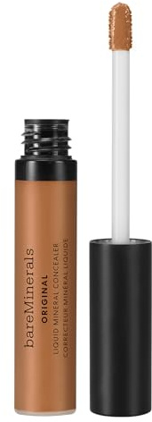 bareMinerals ORIGINAL Liquid Mineral Concealer - Aufhellendes Augen-Makeup | Hautglättende vegane Formel hellt Augenringe auf & mildert feine Linien. Aufbaubare mittlere Deckkraft, cremiges Gefühl