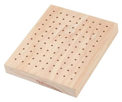 Dickly Wooden Spit Holder Serving Food Food Picks Plug Board for Birthdays, Multi, 99 Holes