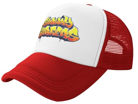 IUUGJEIX Basecap Subway Surfers Logo Trucker Unisex Videospiel Sonne Golf verstellbar Polyester Mesh Sommer
