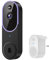 Wireless Smart Video Doorbell with Live View, AI Human Detection, 2-Way Audio, Night Vision, Doorbell Receiver, Cloud Storage (Sold Separately), 2.4G WiFi, Cloud Storage Sold Separately (Purple)