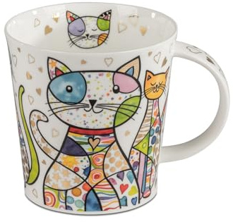 Dunoon XXL Becher Benmore Blingers Dog 750 ml Bone China Jumbo Tee - Kaffeetasse Hund 0,75l Hochwertige Porzellantasse Elegantes modernes Design Spülmaschinenfest und Mikrowellenfest Geschenk