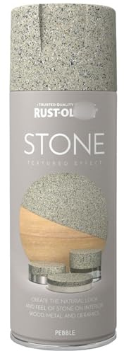 TIGHUP Stone Spray Paint 400ml - Pebble - Provides a Long-lasting Decorative Finish - Apply to Most Surfaces Including Wood, Metal, Plaster, Clay and Unglazed Ceramic