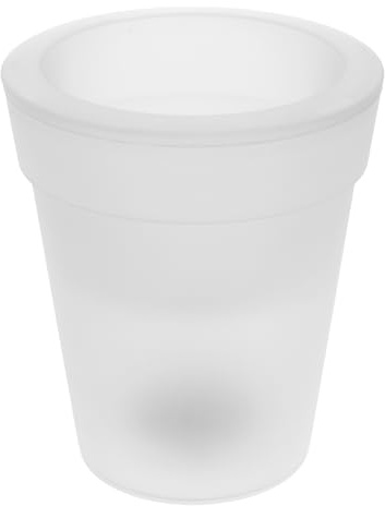 Toyvian Pot Lumineux Extérieur Étanche 7.48 Pouces Alimenté à L'Énergie Solaire pour Jardin Terrasse sans Fil