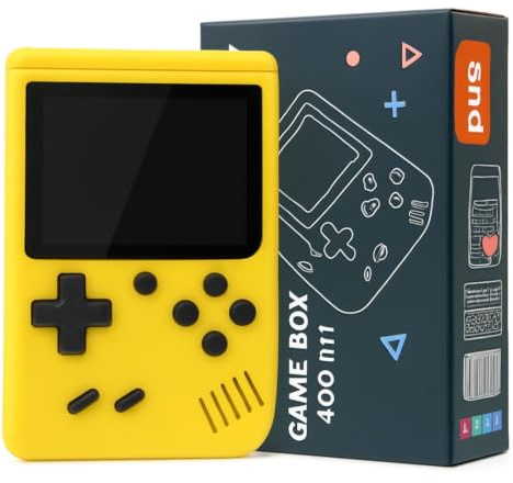 Console Portatile con Giochi Arcade | Mini Console di Giochi Retrò | 400 giochi in 1 | Portatile ogiochi Classici regalo natale | Super Console Retrò Game per Bambini e Adulti GIALLO