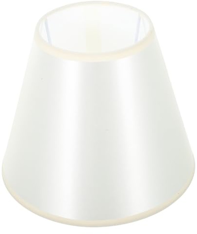 TIDTALEO Pantalla de Lámpara de Tela de Color Claro para E27 y E14 Transmisión Suave de Luz y Diseño Ornamental Fuerte, Adecuado para Salón y Dormitorio