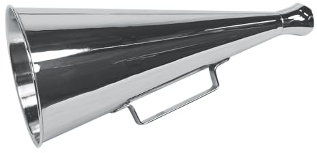 Sea-Club Megaphon Signalhorn Messing vernickelt H=34cm Ø=16cm