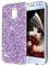OKZone Coque Samsung Galaxy J3 2017, Mince Étui en Silicone Souple Paillette Strass Brillante Bling Bling Glitter de Luxe,Flexible Plein-Corps TPU de Protection pour Samsung Galaxy J3 2017 (Violet)