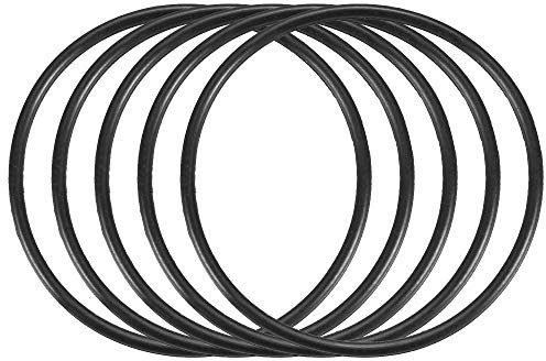 sourcing map 5 Stück O Ring Dichtungsringe Gummidichtung 24 mm AD 22 mm ID 1 mm Dicke Nitrilgummi NBR Unterlegscheibe Dichtungssatz für Dichtungselemente Hahnanschluss Reparatur Auto