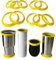 Dacvgog 10 Tumbler , Resin Tumbler für Epoxidharzfarbe, SprüHfarbe, Clean Rims für Tumbler