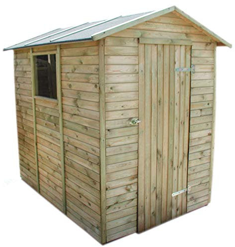 AVANTI TRENDSTORE - Arnara - Casetta da giardino per gli attrezzi in legno di pino impregnato. Dimensioni LAP 175x216x233 cm