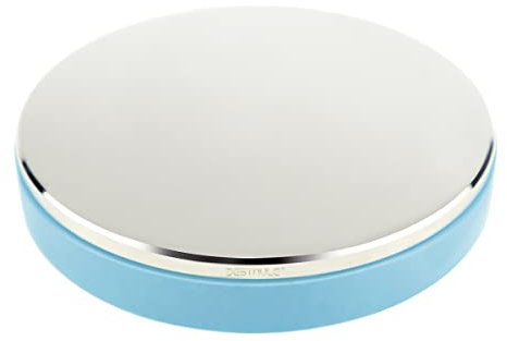 Leather Boy Bloque de banco de acero profesional, cubierto con plástico suave TPI en la parte inferior, espejo de mesa de estampado de metal, pulido con chapado en cromo para herramientas de estampado