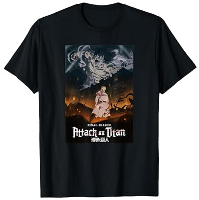 Attack on Titan Season 4 Key Art with Show Logo Anime T-Shirt