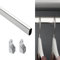 Evotrade Barra para colgar ropa para armario ropero, cromado, 15 x 30 mm, tamaño a elegir