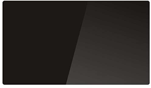 Kalia Radiateur électrique noir à inertie sèche bloc CERAMIQUE + facade VERRE écran LCD 1500W GLASS Norme NF