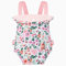 GAGAKU Puppentrage Puppen Bauchtrage Puppen Tragesitz Puppenzubehör mit Verstellbaren Trägern - Rosa - Blätter