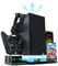 TNP Vertikaler Ständer für Xbox Series X - Ladestation für Controller mit 2 Pack 300 mAh Akku, 10 Slot Game Storage und Headset-Haken