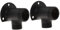 DOITOOL Faucet Wall Elbow 2pcs Connector Hose Wall Faucet in-Wall Valve to Accessory Mixer Surface Home Bathroom Installation Kit Elbow Black Shower Mount Water Outlet