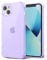 Svanove for iPhone 13 Mini Case Clear, Transparent Jelly Protective Silicone Phone Case with Design for Women Girly Cute Simple, Thin Slim Fit Soft Flexible TPU Shockproof Bumper, Clear Purple