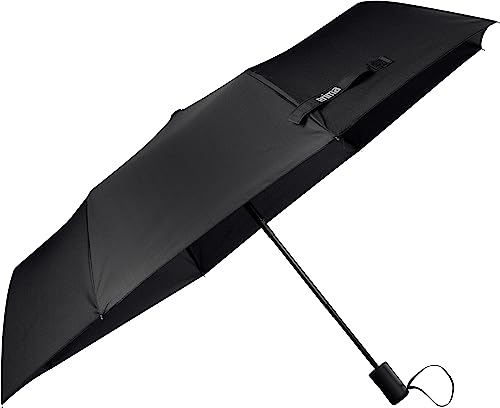 Erima Unisex sturmfester Regenschirm (7602302), schwarz, 1
