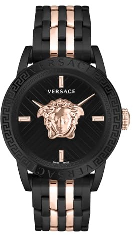 Versace Herren Armbanduhr 43 mm Armband Edelstahl Code RESTYLING