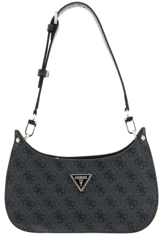 GUESS Mini meridian Coal Logo Shoulder Bag, Logotipo de Coal, talla única
