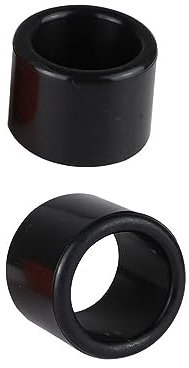 2 Stück schwarze Gummi-Angelrutenhalter Tackle Cap, Angelhalter Rutenhalter