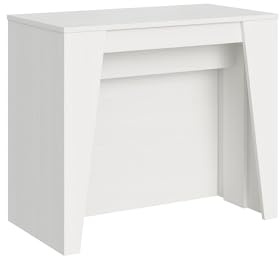 CASAARREDOSTUDIO Consolle Allungabile Bakari Bianco Frassino 4 allunghe cm.62