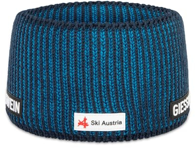 GIESSWEIN Ski Austria Headband Weisshorn - Merino Stirnband Damen Winter gefüttert, Fleece Stirnband Herren aus Merinowolle Sportswear, 11cm breites Haarband gefüttert, Ski Austria Kopfband Unisex