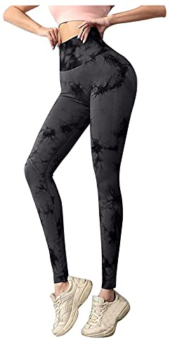 Shffuw Sportleggings Sport Leggings Damen Booty Scrunch Butt Gym Leggings Damen Leggings High Waist Atmungsaktiv Lange Yoga Hose Push up Fitness Outdoor Frauen Leggings Po Push Up