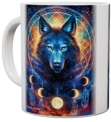 The Coloured House Dreamcatcher Wolf - Mug 15Oz