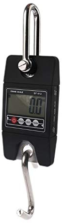 UNbit Báscula de grúa for Equipaje, balanza electrónica de Pesca de 300KG, pesaje con Pantalla LCD, Utilizada for Viajes al Aire Libre, Paquetes, báscula for Equipaje