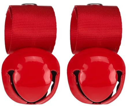 SCENEREAL Campanello grande per collare per cani, confezione da 2 campanelli per collare, campanello antifurto extra forte per allenamento, escursionismo, passeggiate, caccia, localizzatore di animali