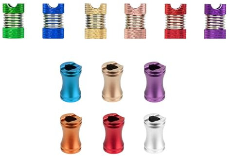 Glutkiller-Set für Aschenbecher aus Aluminium und Metall in bunten Farben hygienische Gluterstickung Hygienisch, Praktisch (3 x Metall + 3 x Alu)