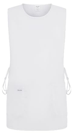 PALLTEX Ampato Kochschürze Männer Kochschürze Damen Schürze Damen Schürze Herren für Kochen Basteln Malen Backen (Weiss)