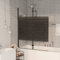 ZEYUAN Faltbare Duschkabine ESG, Duschabtrennung, Schiebetür Dusche, Duschwanddichtung, Duschkabinen Ersatzteile, Dusche Eckeinstieg, 100x140 cm Schwarz