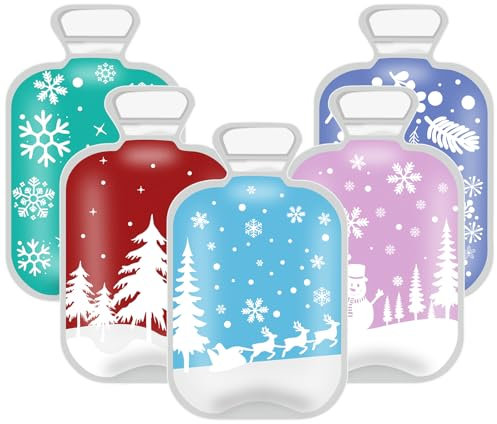 Handwärmer, 5 Stück Taschenwärmer, Handwärmer Kinder, Taschenwärmer Kinder, Taschenwärmer Knicken, Handwärmer für Warme Finger im Herbst Winter, Weihnachten Handwärmer in Wintermotive