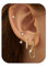 Ohrringe Gold Set Damen, ALEXCRAFT 14K Vergoldet Ohrringe Kleine Medizinische Ohrstecker Silber 925 Creolen Zirkonia Tropfenohrringe Hängend Gold Stapelbar Knorpel Piercing Ohrringe für Mehrere Ohr