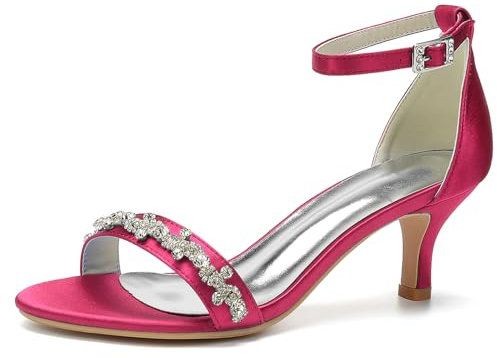 Rose,42, scarpe da sposa da donna con tacco basso a blocco, scarpe da sposa in pizzo