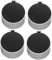 HOMSFOU 4Pièces Boutons de Zinc pour Poêle Design Élégant Durable Facile à Installer Compatible avec Plupart des Cuisines