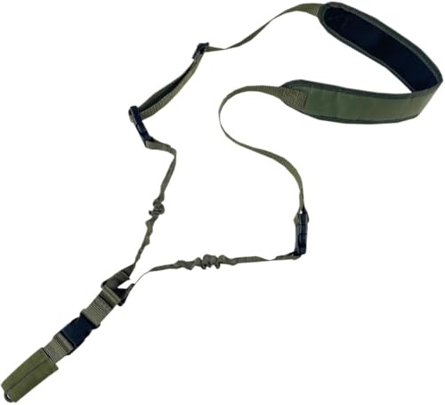 Colenumone 1 Point Sling Airsoft Rifle Sling Tactical Gun Sling Rifle and Shotgun Straps，Widened shoulder strap，Quick Release