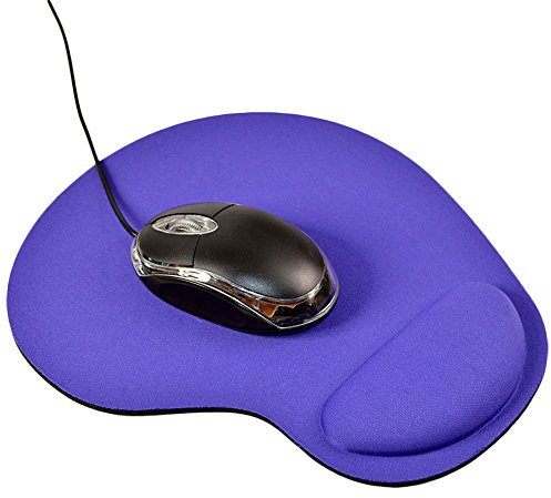 Szaerfa Anti-Slip Comfort Wrist Support Gel Mat Mousepad Computer PC Laptop Micemat Pad (Purple)