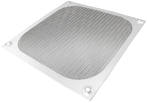 AAB Cooling Aluminium Filter / Grill 140mm Dust Filter Silver – Fan Cover 140 x 140 mm | Dust Cover Computer | PC Fan Filter | Dust Filter Mesh | Fan Grill Filter | 140mm Fan Filter | Dust Filter