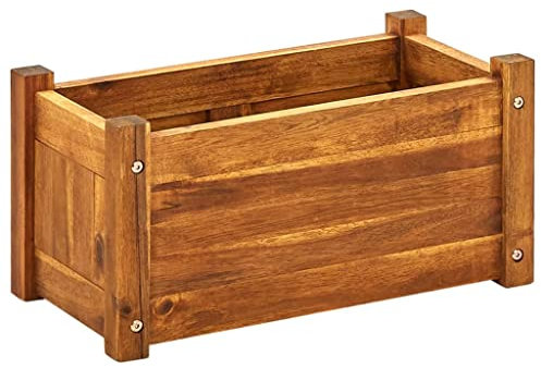 vidaXL Jardinière Bois d'acacia 50 x 25 x 25 cm